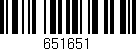 Código de barras (EAN, GTIN, SKU, ISBN): '651651'