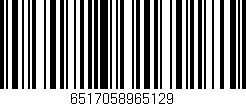 Código de barras (EAN, GTIN, SKU, ISBN): '6517058965129'