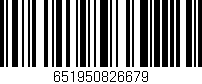 Código de barras (EAN, GTIN, SKU, ISBN): '651950826679'