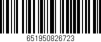Código de barras (EAN, GTIN, SKU, ISBN): '651950826723'