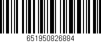 Código de barras (EAN, GTIN, SKU, ISBN): '651950826884'