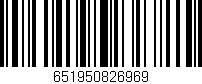 Código de barras (EAN, GTIN, SKU, ISBN): '651950826969'