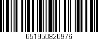 Código de barras (EAN, GTIN, SKU, ISBN): '651950826976'