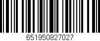 Código de barras (EAN, GTIN, SKU, ISBN): '651950827027'