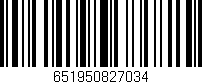 Código de barras (EAN, GTIN, SKU, ISBN): '651950827034'