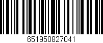 Código de barras (EAN, GTIN, SKU, ISBN): '651950827041'