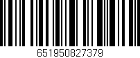 Código de barras (EAN, GTIN, SKU, ISBN): '651950827379'