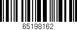 Código de barras (EAN, GTIN, SKU, ISBN): '65198162'