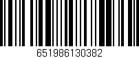 Código de barras (EAN, GTIN, SKU, ISBN): '651986130382'
