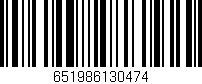 Código de barras (EAN, GTIN, SKU, ISBN): '651986130474'
