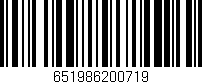 Código de barras (EAN, GTIN, SKU, ISBN): '651986200719'