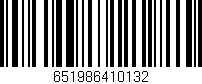 Código de barras (EAN, GTIN, SKU, ISBN): '651986410132'