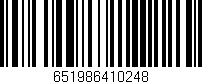 Código de barras (EAN, GTIN, SKU, ISBN): '651986410248'