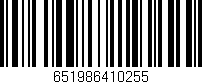 Código de barras (EAN, GTIN, SKU, ISBN): '651986410255'