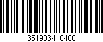 Código de barras (EAN, GTIN, SKU, ISBN): '651986410408'