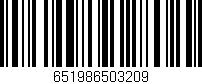 Código de barras (EAN, GTIN, SKU, ISBN): '651986503209'