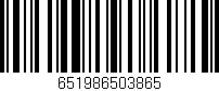 Código de barras (EAN, GTIN, SKU, ISBN): '651986503865'