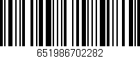 Código de barras (EAN, GTIN, SKU, ISBN): '651986702282'