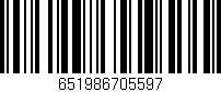 Código de barras (EAN, GTIN, SKU, ISBN): '651986705597'