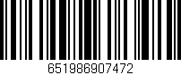 Código de barras (EAN, GTIN, SKU, ISBN): '651986907472'