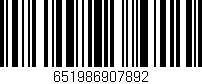 Código de barras (EAN, GTIN, SKU, ISBN): '651986907892'