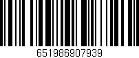 Código de barras (EAN, GTIN, SKU, ISBN): '651986907939'