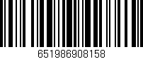 Código de barras (EAN, GTIN, SKU, ISBN): '651986908158'