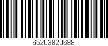 Código de barras (EAN, GTIN, SKU, ISBN): '65203820688'