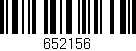 Código de barras (EAN, GTIN, SKU, ISBN): '652156'