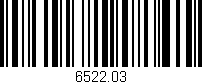 Código de barras (EAN, GTIN, SKU, ISBN): '6522.03'