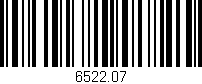 Código de barras (EAN, GTIN, SKU, ISBN): '6522.07'