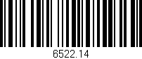 Código de barras (EAN, GTIN, SKU, ISBN): '6522.14'