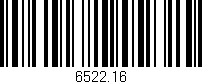 Código de barras (EAN, GTIN, SKU, ISBN): '6522.16'