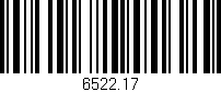 Código de barras (EAN, GTIN, SKU, ISBN): '6522.17'