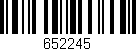 Código de barras (EAN, GTIN, SKU, ISBN): '652245'