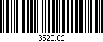 Código de barras (EAN, GTIN, SKU, ISBN): '6523.02'