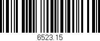 Código de barras (EAN, GTIN, SKU, ISBN): '6523.15'