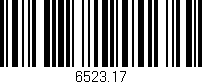 Código de barras (EAN, GTIN, SKU, ISBN): '6523.17'