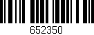 Código de barras (EAN, GTIN, SKU, ISBN): '652350'