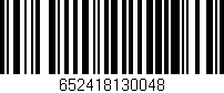 Código de barras (EAN, GTIN, SKU, ISBN): '652418130048'