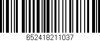 Código de barras (EAN, GTIN, SKU, ISBN): '652418211037'