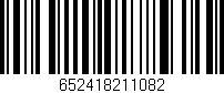 Código de barras (EAN, GTIN, SKU, ISBN): '652418211082'