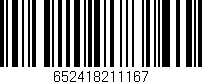 Código de barras (EAN, GTIN, SKU, ISBN): '652418211167'