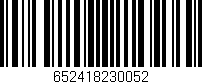 Código de barras (EAN, GTIN, SKU, ISBN): '652418230052'