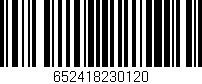Código de barras (EAN, GTIN, SKU, ISBN): '652418230120'