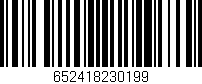 Código de barras (EAN, GTIN, SKU, ISBN): '652418230199'