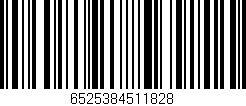 Código de barras (EAN, GTIN, SKU, ISBN): '6525384511828'