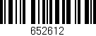 Código de barras (EAN, GTIN, SKU, ISBN): '652612'