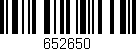 Código de barras (EAN, GTIN, SKU, ISBN): '652650'