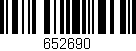 Código de barras (EAN, GTIN, SKU, ISBN): '652690'